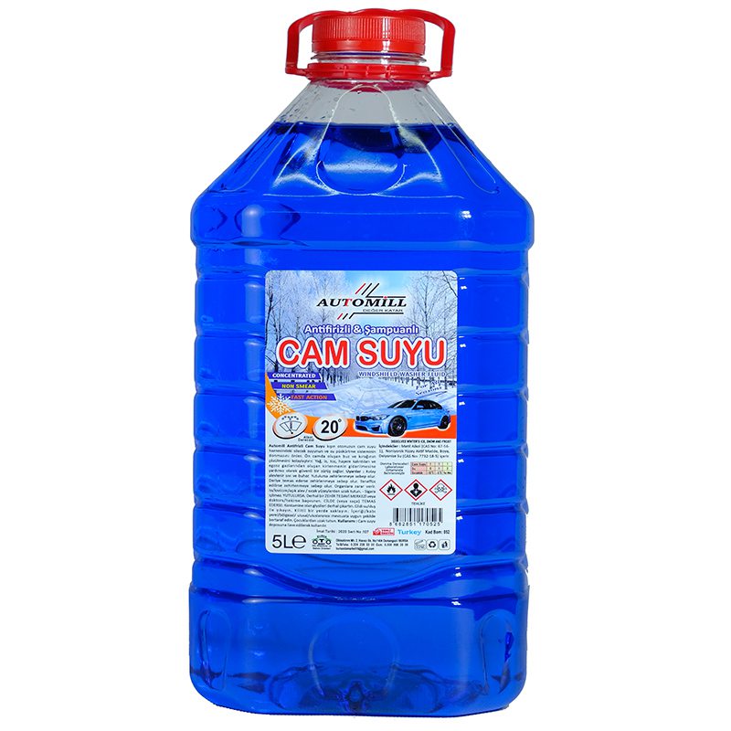 Automill -20° Antifirizli & Şampuanlı Cam Suyu 5 Litre